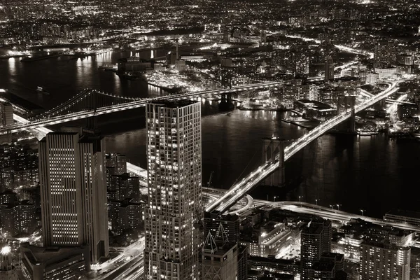 NUEVA YORK CIUDAD POR LA NOCHE — Foto de Stock