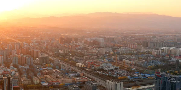 Beijing coucher de soleil vue — Photo
