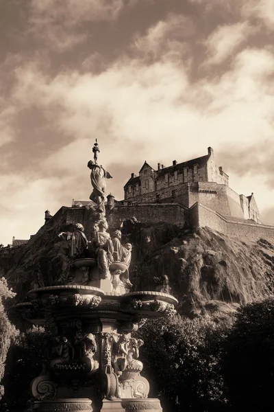 Edimburgo Castelo vista — Fotografia de Stock