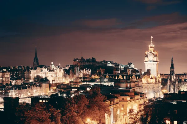 Edimburgo vista nocturna —  Fotos de Stock