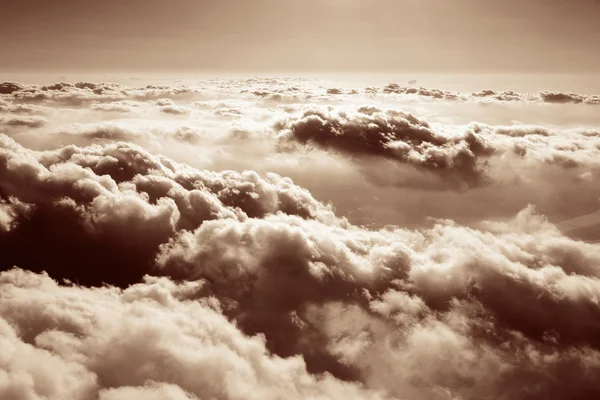 Vista aérea de las nubes — Foto de Stock
