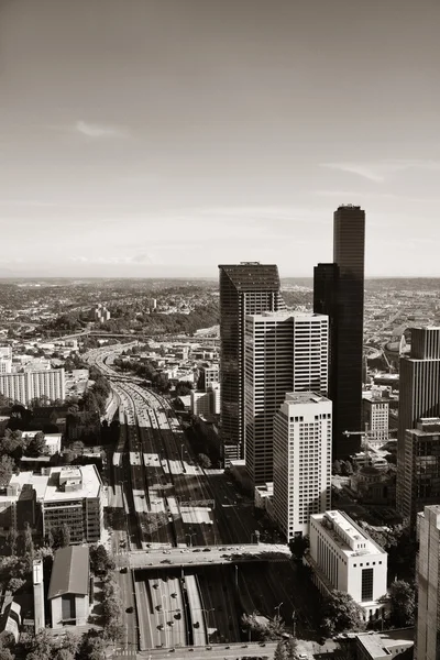 Seattle rooftop vy — Stockfoto