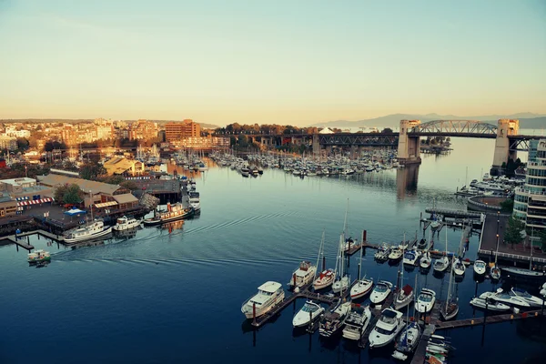 Vista sul porto di Vancouver — Foto Stock