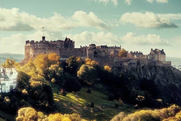 Vista sul Castello di Edimburgo — Foto Stock