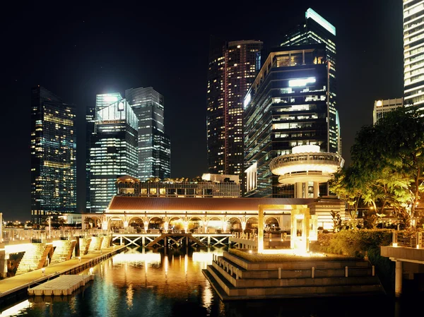 シンガポールのスカイラインの眺め — ストック写真
