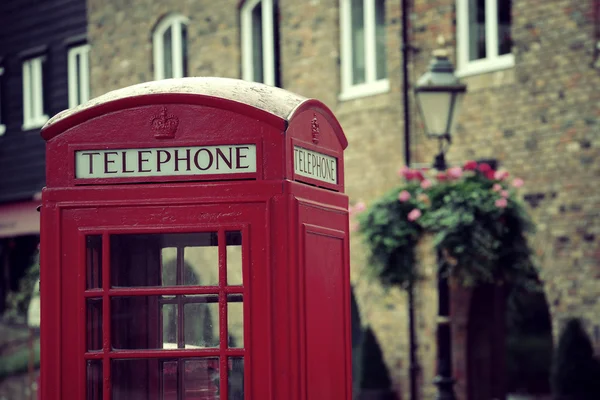 Telephone booth and mail box — Stock Photo, Image