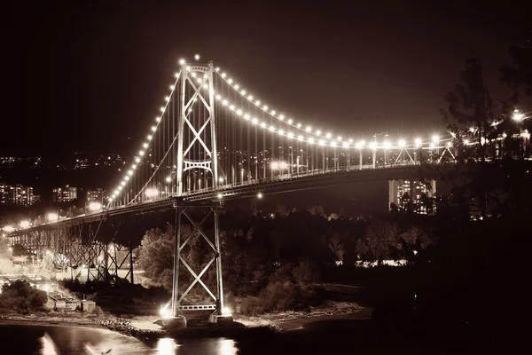 Vancouver stad nacht — Stockfoto