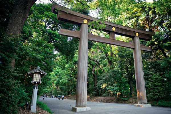 Meiji Jingu Shrine portalı — Stok fotoğraf