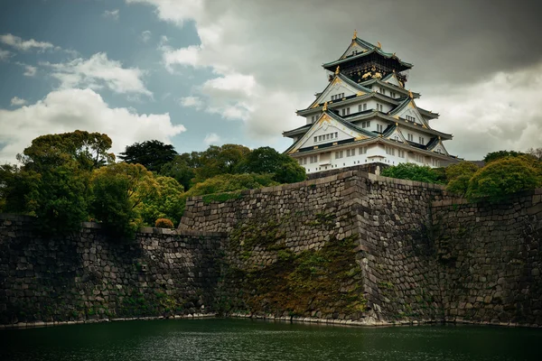 大阪城堡的视图 — 图库照片