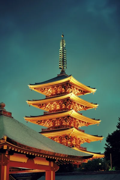 Tokyo tempel weergave — Stockfoto