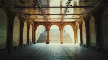 New York City Central Park Bethesda Terrace mimarisi