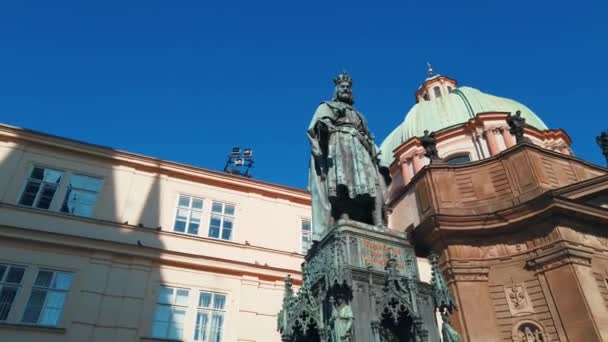 Prague Czech Republic Mar 2020 역사적 건축의 스트리트 — 비디오