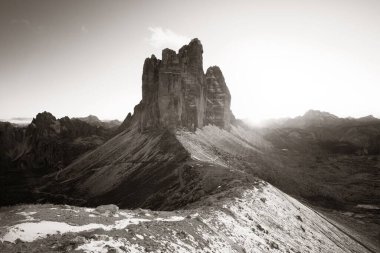 Kuzey İtalya 'da Dolomitler doğal pelerin