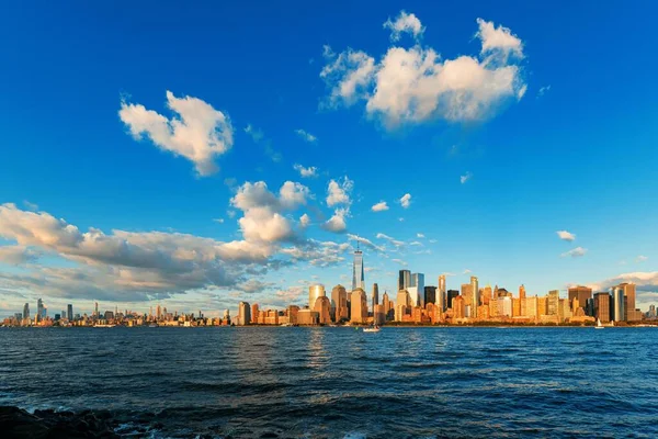 New York Vista Skyline Urbano Con Architettura Storica — Foto Stock