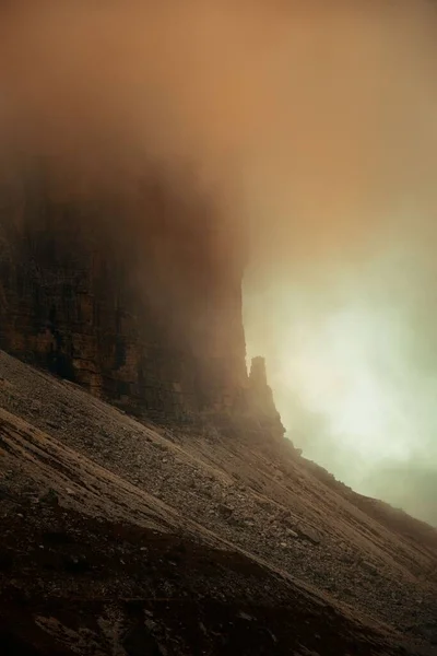 Dolomiter Naturliga Landskap Dimma Norra Italien — Stockfoto