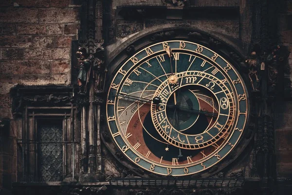 Orologio Astronomico Piazza Della Città Vecchia Praga Repubblica Ceca — Foto Stock