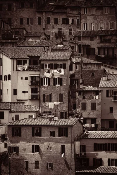 Hintergrund Eines Alten Gebäudes Aus Siena Italien — Stockfoto