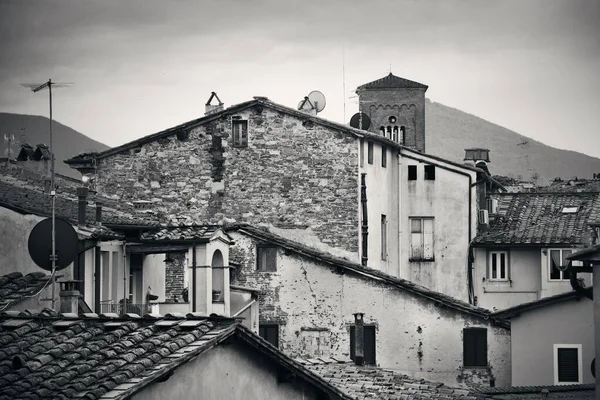 イタリアで異なるスタイルのルッカの屋根 — ストック写真