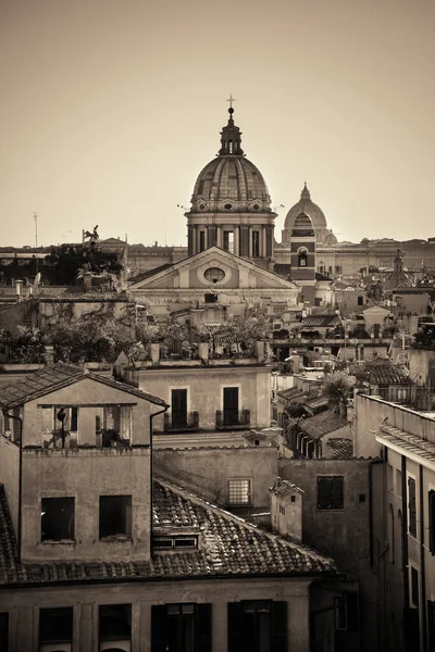 Dôme Rome Architecture Historique Gros Plan Monochrome Italie — Photo