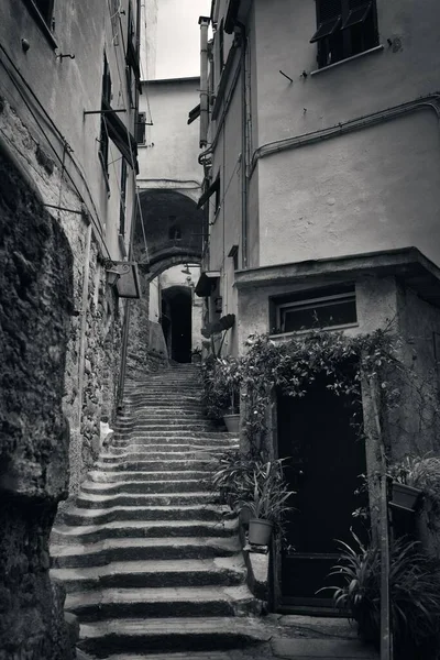 意大利Cinque Terre Riomaggiore典型的小巷景观 — 图库照片