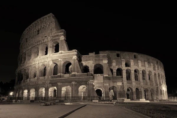 Coliseu Noite Roma Itália — Fotografia de Stock