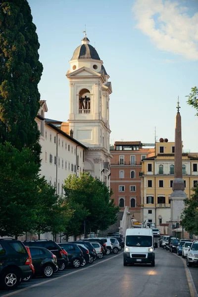 Street View Közelében Spanyol Lépcsők Róma Olaszország — Stock Fotó