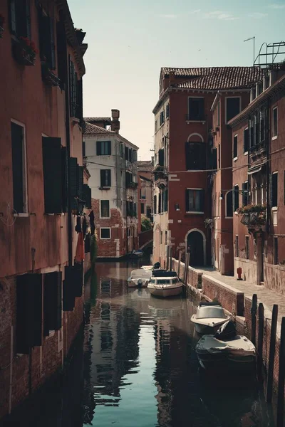 Venetië Uitzicht Gracht Met Historische Gebouwen Italië — Stockfoto