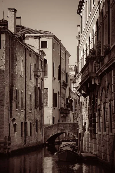 Vista Del Canal Venecia Con Edificios Históricos Italia — Foto de Stock