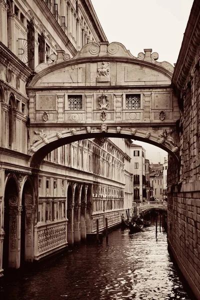 Pont Des Soupirs Comme Célèbre Point Repère Venise Italie — Photo