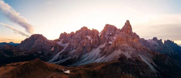 Dolomiti Sunrise Landcape Naturale Nel Nord Italia — Foto Stock