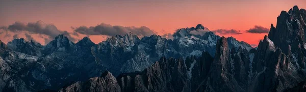 Dolomiti Sunrise Landcape Naturale Nel Nord Italia — Foto Stock