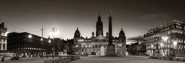 City Council Building night view in George in Glasgow, Scotland, United Kingdom