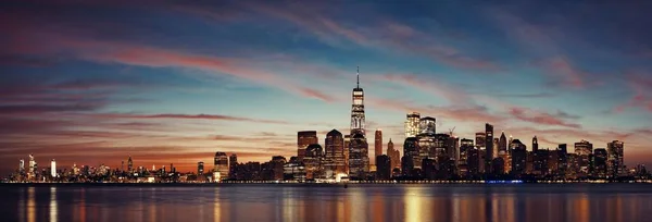 New York City Skyline Urban Med Historisk Arkitektur — Stockfoto