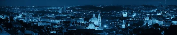 Blick Auf Die Prager Skyline Mit Historischen Gebäuden Bei Nacht — Stockfoto