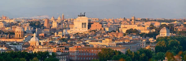 Rome Vue Panoramique Sur Toit Avec Architecture Antique Italie — Photo