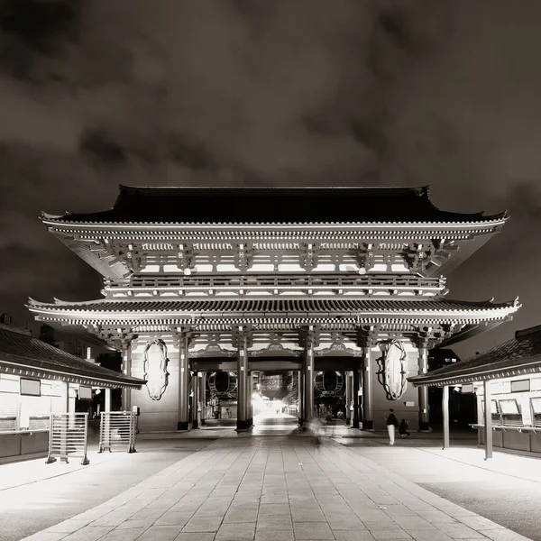 Temple Sensoji Tokyo Japon Nuit — Photo