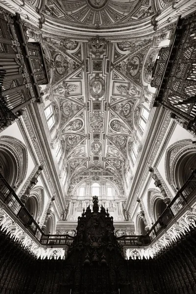 Cordoba Spanya Camii Katedrali Nin Görünümlü Inanılmaz Tavan Desenleri — Stok fotoğraf