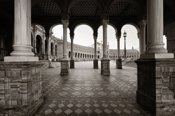 Plaza Espana Vagy Spanyolország Tér Közelkép Sevilla Spanyolország — Stock Fotó