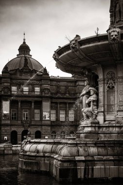 Glasgow Halk Sarayı İskoçya, İngiltere 'de eski çeşmeli
