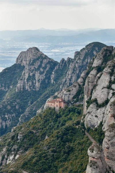 Abbazia Santa Maria Montserrat Barcellona Spagna — Foto Stock