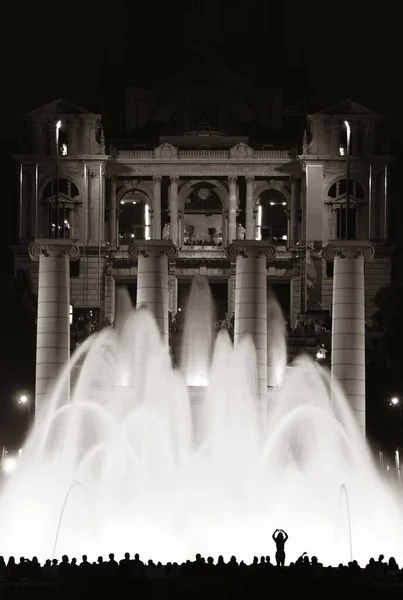 Magic Fountain Show Landmark Placa Espanya Barcelona Spain — Stock Photo, Image