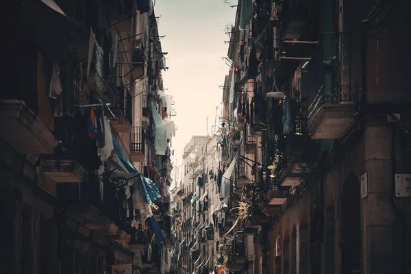 Street View Van Barcelona Spanje — Stockfoto