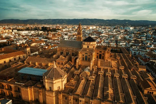 Stadens Antika Arkitektur Cordoba Sedd Från Luften Spanien — Stockfoto