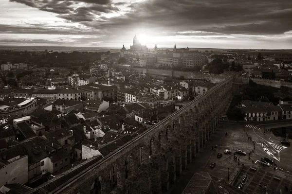 Spanya Segovia Katedrali Kemeri Hava Manzarası — Stok fotoğraf