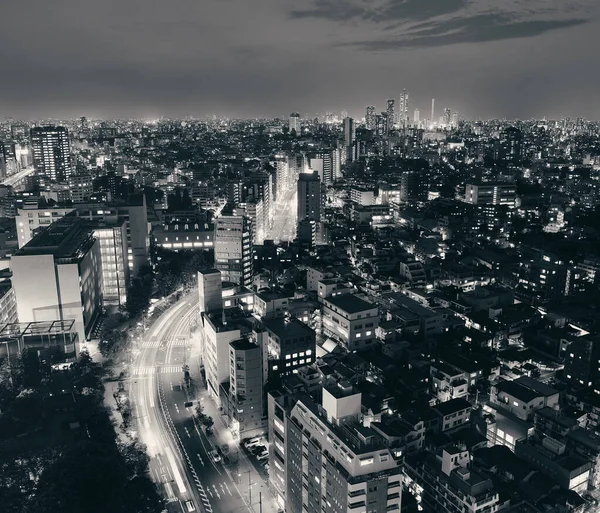 Tokyo Gratte Ciel Urbain Vue Sur Toit Nuit Japon — Photo