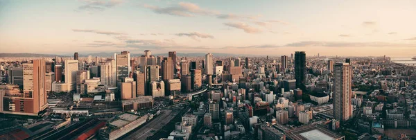 Osaka Kentinin Çatı Manzarası Japonya — Stok fotoğraf