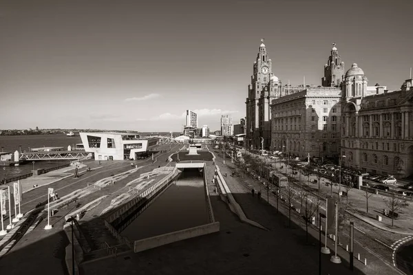 Liverpool Arquitectura Histórica Con Paisaje Urbano Centro Inglaterra Reino Unido —  Fotos de Stock