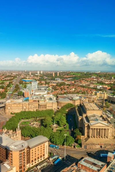 Ngiltere Ngiltere Binalarla Liverpool Gökyüzü Çatısı Manzarası — Stok fotoğraf
