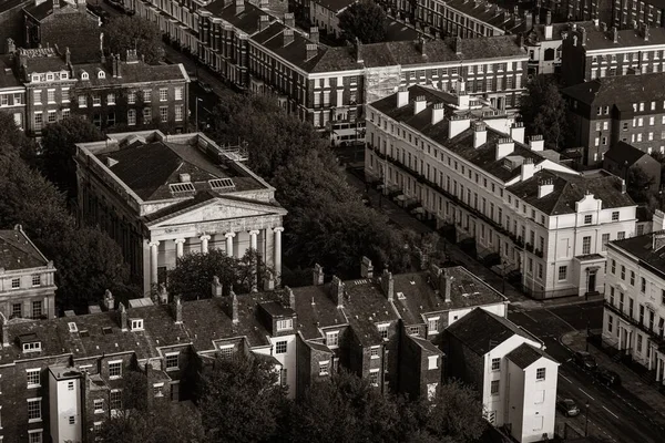 Vista Panorâmica Telhado Liverpool Com Edifícios Inglaterra Reino Unido — Fotografia de Stock