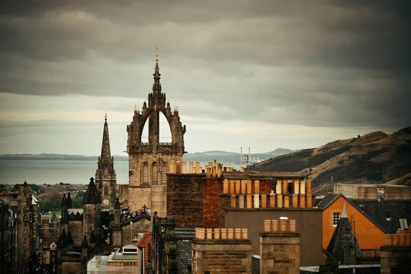 Edinburgh Giles Katedral Och Takutsikt Förenade Kungariket — Stockfoto